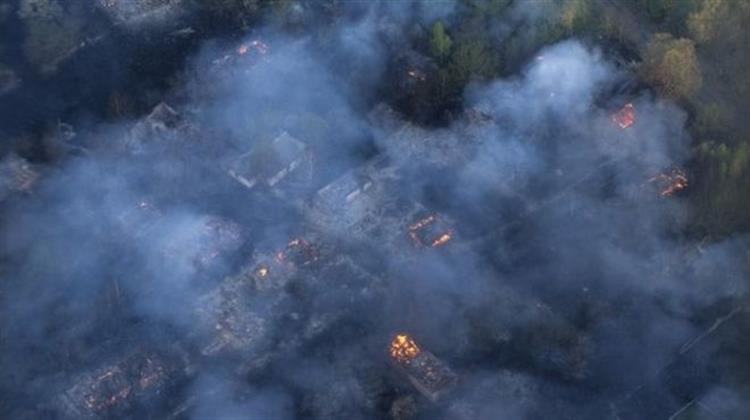 Μεγάλη Πυρκαγιά Εκδηλώθηκε Κοντά στο Τσερνόμπιλ