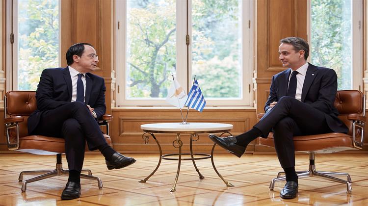 Την Θεσμοθέτηση Ανωτάτου Συμβουλίου Συνεργασίας Ελλάδας-Κύπρου Ανακοίνωσαν Μητσοτάκης και Χριστοδουλίδης