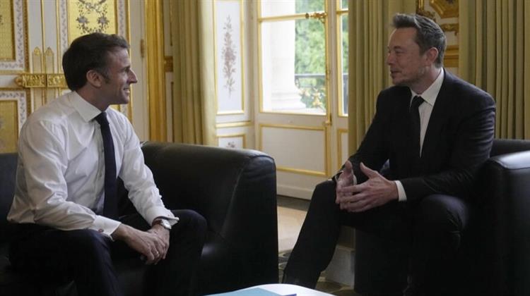 Ο Μακρόν Συναντά τον Μασκ, για να Δημιουργήσει στη Γαλλία το Νέο Εργοστάσιο της Tesla