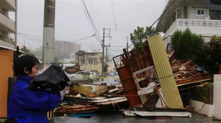 Ιαπωνία: Χωρίς Ρεύμα 210.000 Νοικοκυριά από το Πέρασμα του Τυφώνα Χανούν