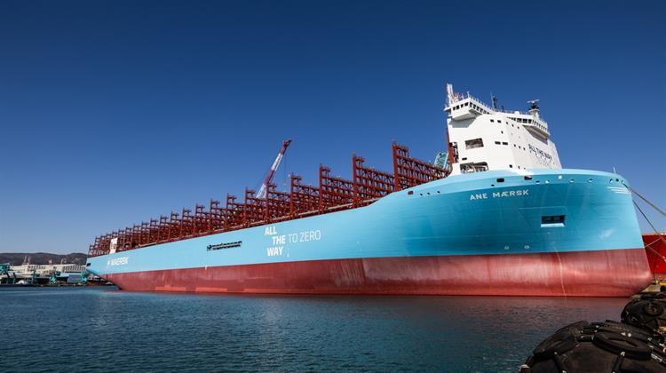 Maersk: Έτοιμο να Αποπλεύσει το Μεγαλύτερο Containership στον Κόσμο που Κινείται με Μεθανόλη