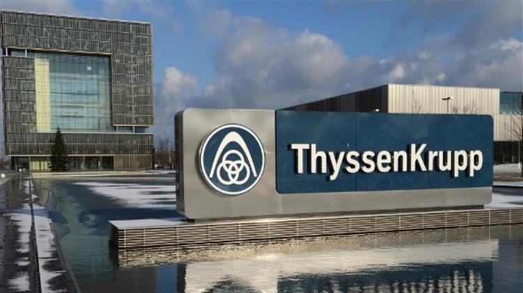 Thyssenkrupp: Μείωση Προβλέψεων για τα Καθαρά Κέρδη λόγω Προβλημάτων της Μονάδας Χάλυβα