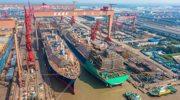 Η ηγετική θέση της Κίνας στη ναυπήγηση πλοίων παγκοσμίως, ενισχύθηκε στο πρώτο εξάμηνο