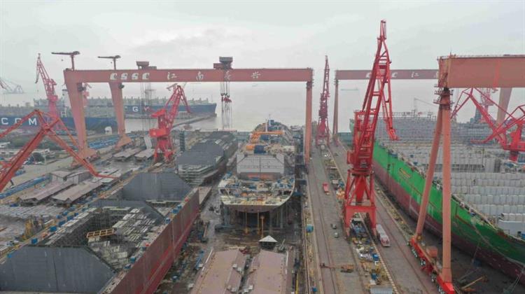 Κίνα-Τσιανγκσού: Ετήσια αύξηση 72,1% Κατέγραψαν οι Εξαγωγές Πλοίων από τα Τοπικά Ναυπηγεία