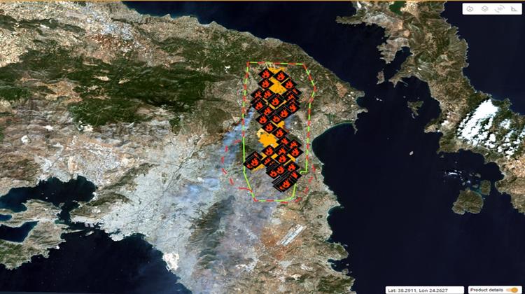 Πυρκαγιές στην Αττική: 85.000 Στρέμματα Έγιναν Στάχτη, 300 Χλμ Καπνού στον Ουρανό