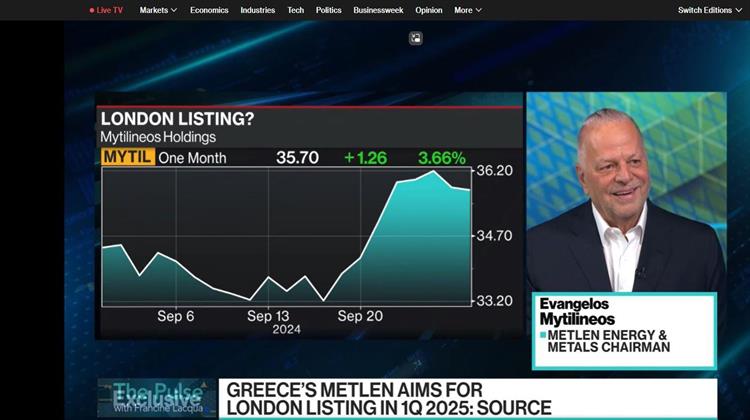 Μυτιληναίος στο Bloomberg TV για LSE, Τιμές Ενέργειας και Έκθεση Ντράγκι