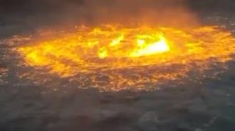 «Πύρινο Μάτι» στον Κόλπο του Μεξικό: Πυρκαγιά στην Επιφάνεια του Ωκεανού Από Διαρροή Αερίου σε Υποβρύχιο Αγωγό (Video)