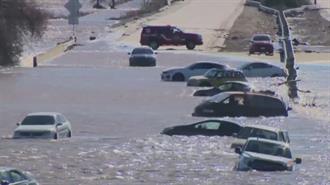 ΗΠΑ: Κλειστοί Δρόμοι, Διακοπές Ρεύματος και Καταρρακτώδεις Βροχές στην Καλιφόρνια Λόγω της Κυκλωνικής Βόμβας